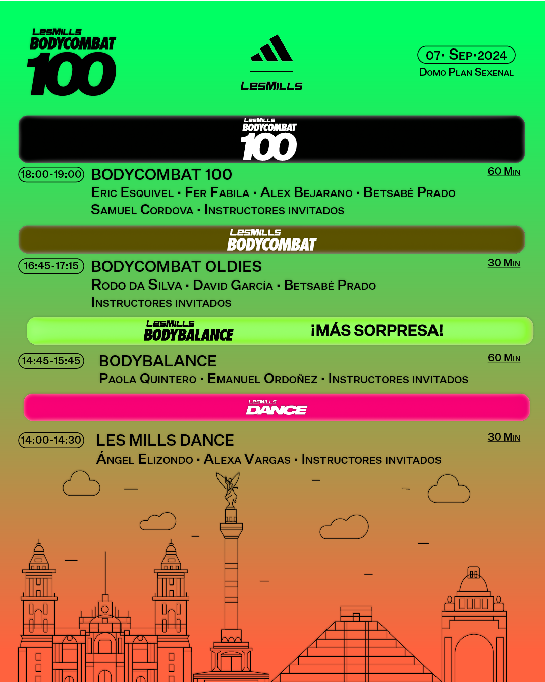 PROGRAMAS BODYCOMBAT 100